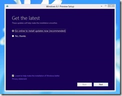 Windows 8.1 Preview Installation