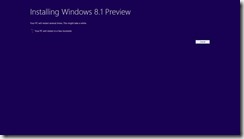 Windows 8.1 Preview Installation