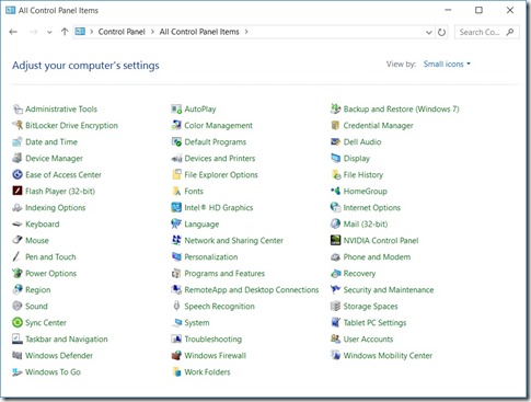 Control-Panel-Detail-View