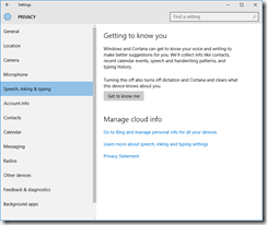 Privacy-Cortana