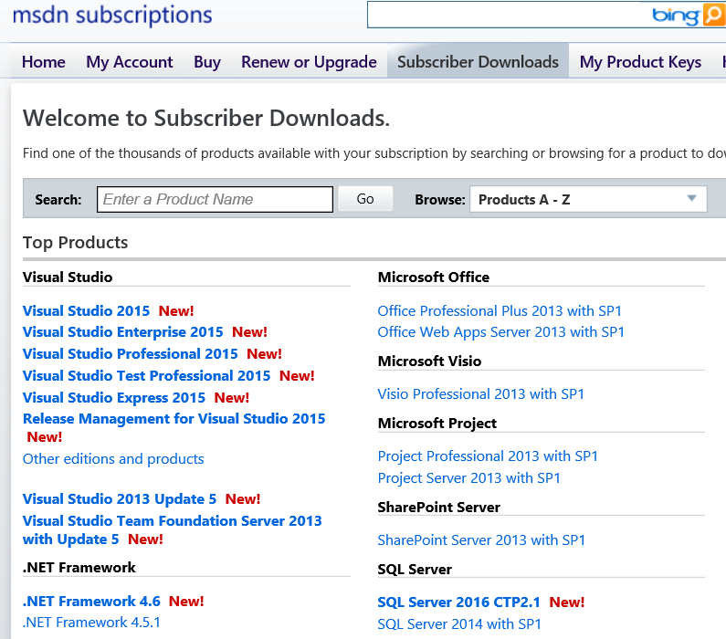 Visual Studio 2015 – Using a Product Key – Sanders Technology